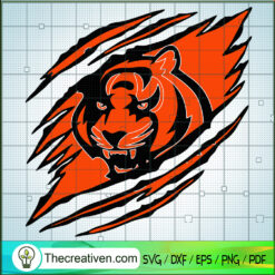 Cincinnati Bengals Tiger Cla SVG Cut File for Cricut