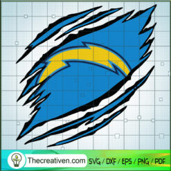 Los Angeles Chargers Claws Logo SVG, NFL Logo SVG, NFL Football SVG