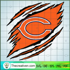 Chicago Bears Claws Logo SVG, NFL Logo SVG, NFL Football SVG