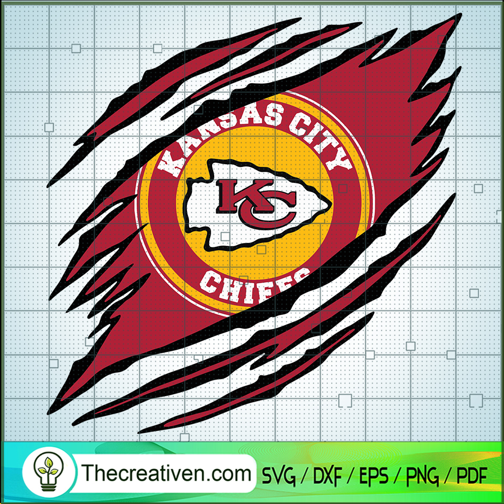 Kansas City Chiefs Claws Logo SVG Cut File for Cricut Design 80049 1 Kansas City Chiefs Claws Logo SVG Cut File for Cricut Design 80049