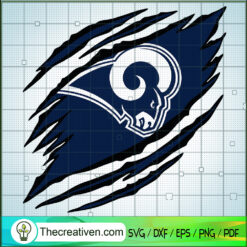 Los Angeles Rams Buffalo Cla SVG Cut File for Cricut