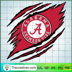 Alabama Crimson Tide Claws Logo SVG Cut File for Cricu Design 80134