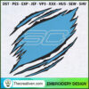 Stephen Curry Claws Logo NBA Embroidery Design