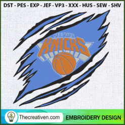 New York Knicks Claws Logo N Embroidery Design