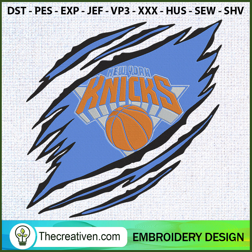 New York Knicks Claws Logo N Embroidery Design 1 New York Knicks Claws Logo N Embroidery Design