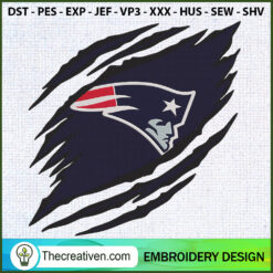 New England Patriots Claws L Embroidery Design