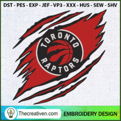 Toronto Raptors Claws Logo N Embroidery Design