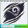 Los Angeles Rams Buffalo Cla Embroidery Design