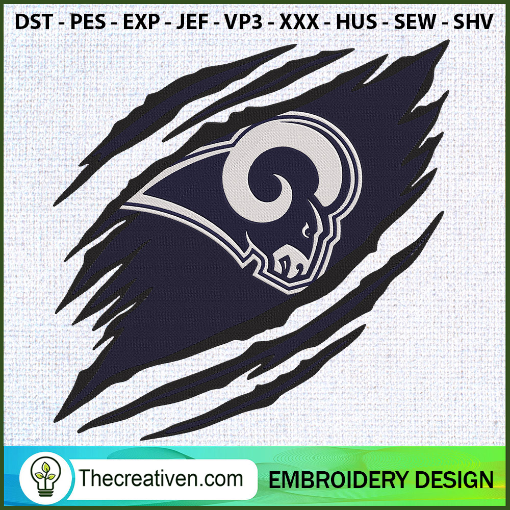 Los Angeles Rams Buffalo Cla Embroidery Design 1 Los Angeles Rams Buffalo Cla Embroidery Design