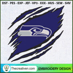 Seattle Seahawks Claws Logo  Embroidery Design
