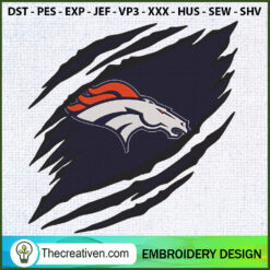 Denver Broncos Claws Logo NF Embroidery Design