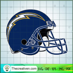 Los Angeles Chargers Helmet Logo SVG, Football Team SVG, NFL SVG