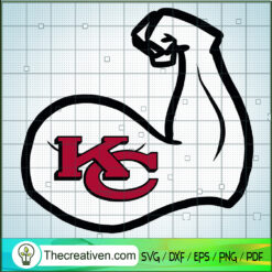 Kansas City Chief Biceps SVG, KC Teams SVG, Football Team SVG