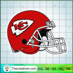 Kansas City Chief Helmet Logo SVG, Kansas City SVG, Football Team SVG