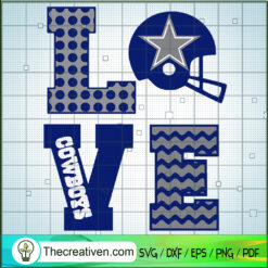 Love Cowboys SVG, Dallas Cowboys SVG, Football Team SVG