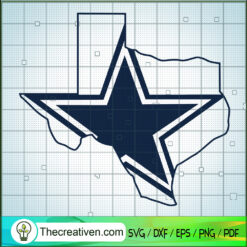 Dallas Cowboys Star SVG, Cowboys SVG, NFL SVG