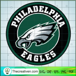 Philadelphia Eagles Circle Logo SVG, NFL SVG, Football Team SVG