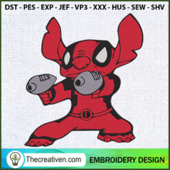 Stitch Deadpool Embroidery D Embroidery Design