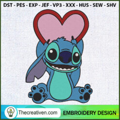 Stitch Valentine Embroidery  Embroidery Design