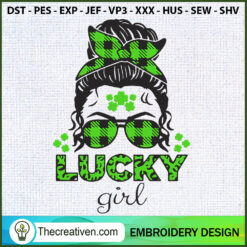 Lucky Girl Embroidery Designs Embroidery Design – Digital Download