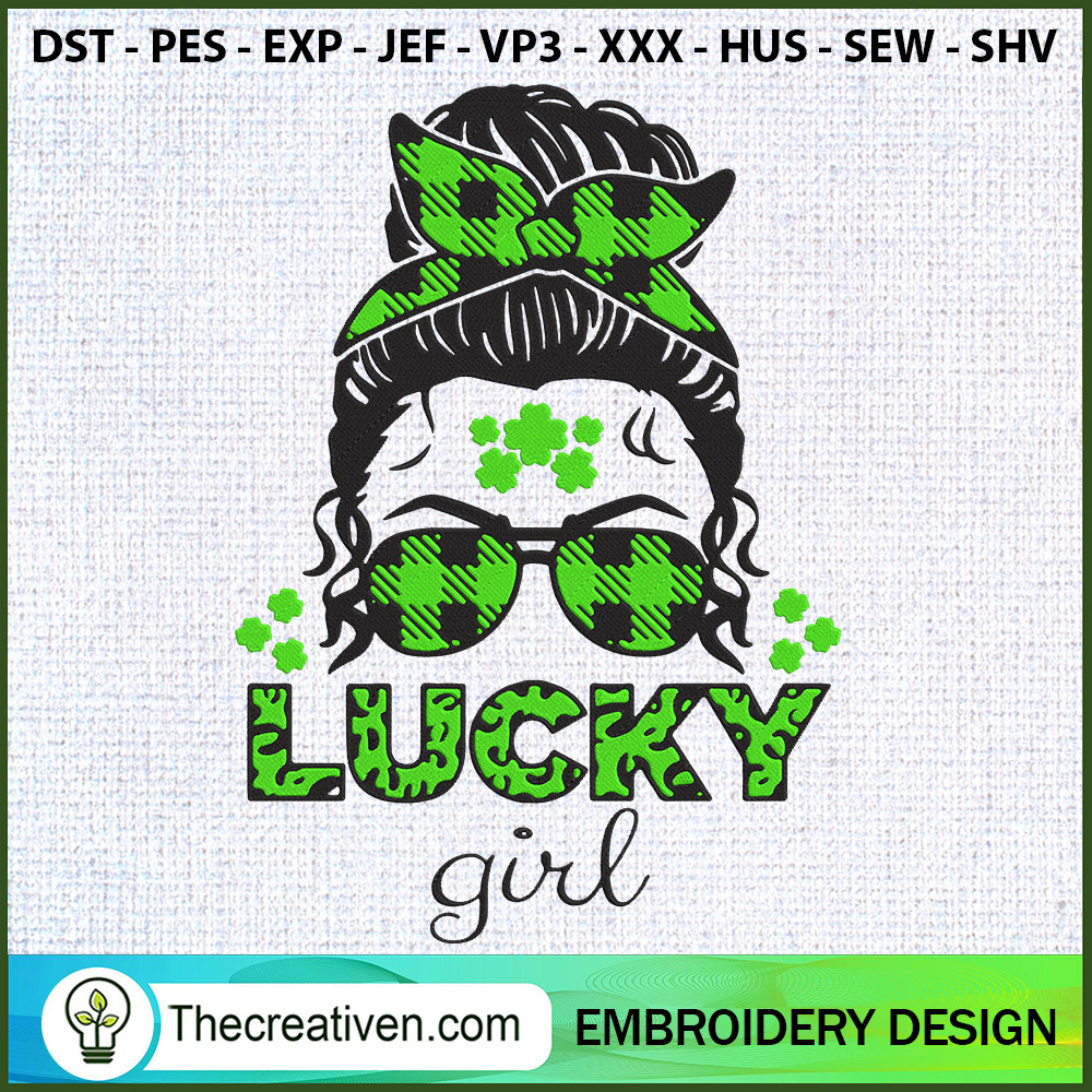 Lucky Girl Embroidery Designs Embroidery Design – Digital Download 1 Lucky Girl Embroidery Designs Embroidery Design – Digital Download