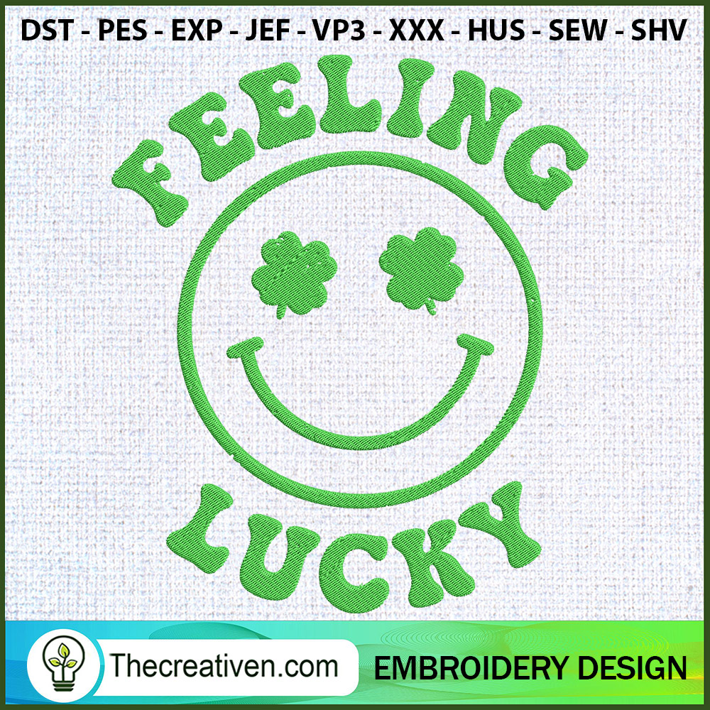 Feeling Lucky Embroidery Designs Embroidery Design – Digital Download 1 Feeling Lucky Embroidery Designs Embroidery Design – Digital Download