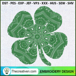 St Patricks Day Lucky Shamro Embroidery Design