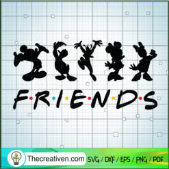 Disney Friends SVG, Mickey Friends SVG, Friends SVG