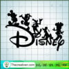 Disney Words Mickey And Friends SVG, Disney SVG, Disney Characters SVG