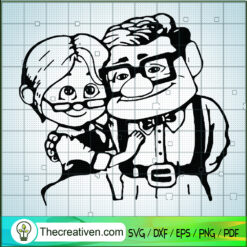 Up Movies SVG, Ellie And Carl SVG, Love Story SVG