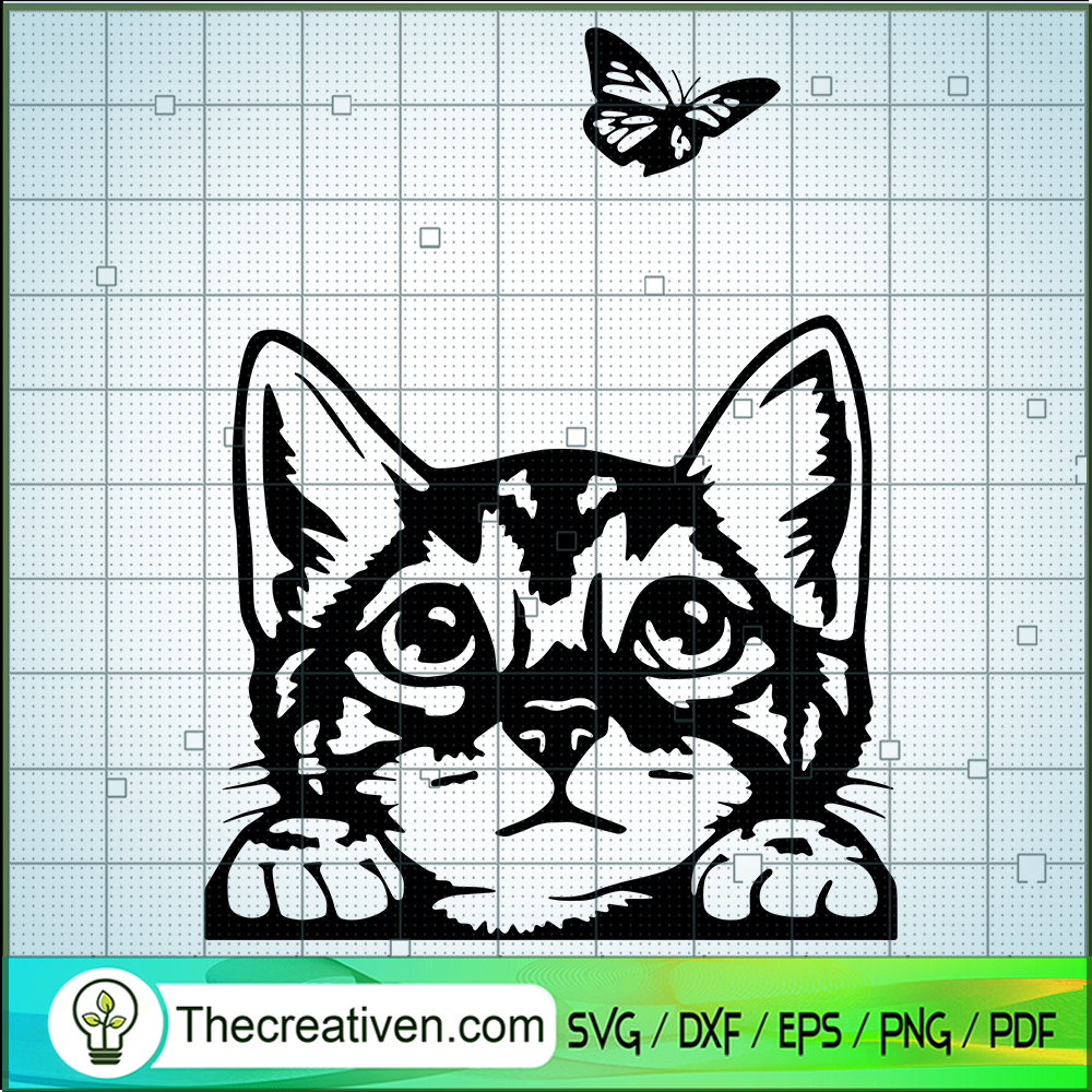 Cat And Butterfly SVG, Cat SVG, Pet Lover SVG 1 Cat And Butterfly SVG, Cat SVG, Pet Lover SVG