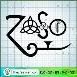 Zoso SVG, The Ultimate Led Zeppelin SVG, Jimmy Page SVG