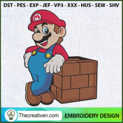 Super Mario Tanooki Embroide Embroidery Design
