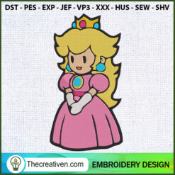 Princess Peach Embroidery Designs Embroidery Design – Digital Download