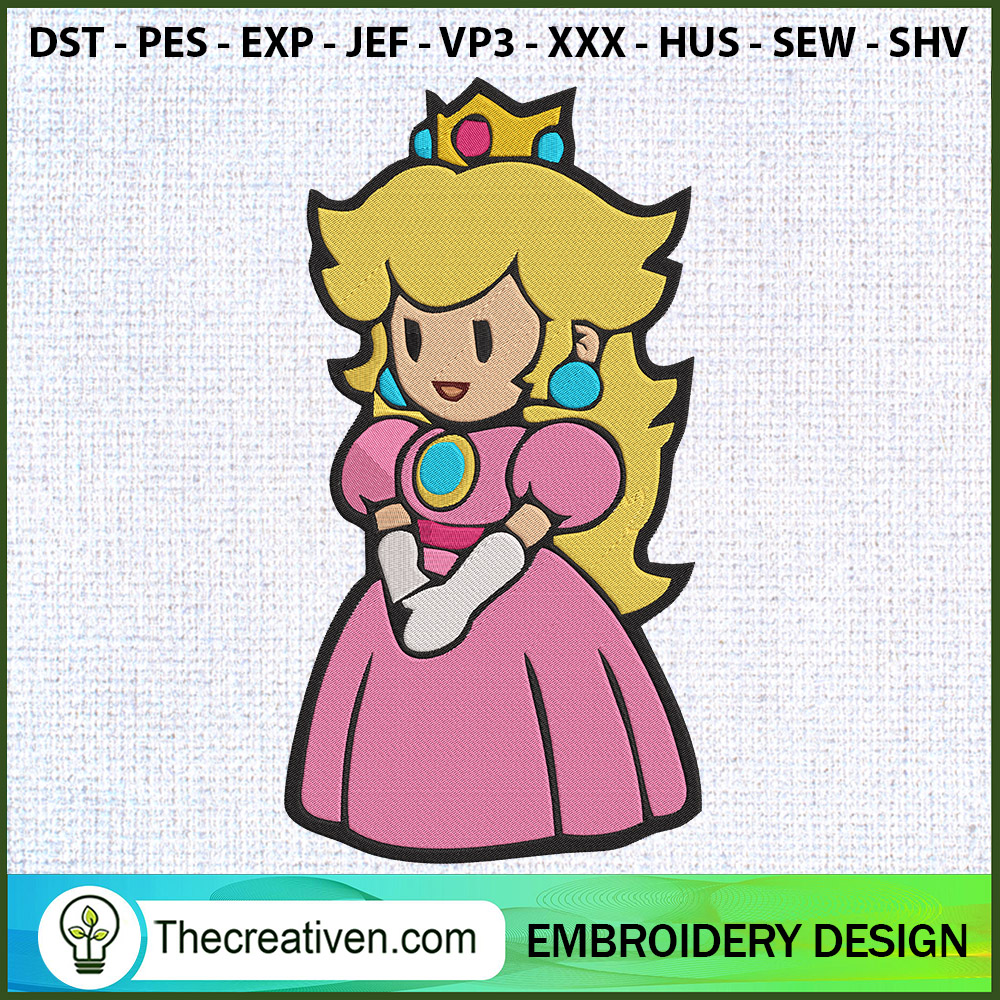 Princess Peach Embroidery Designs Embroidery Design – Digital Download 1 Princess Peach Embroidery Designs Embroidery Design – Digital Download