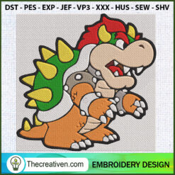 Bowser Mario Embroidery Designs Embroidery Design – Digital Download