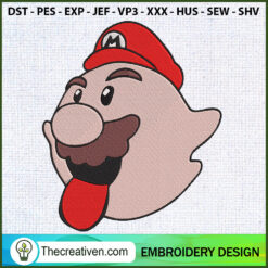 Fantasma Super Mario Embroid Embroidery Design