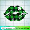 Lips With Clover For St.Patrick's Day SVG, Lips SVG, Shamrock SVG