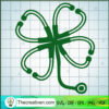 Nurse St.Patrick's Day SVG, Stethoscope SVG, Shamrock Stethoscope SVG 2 Untitled 7 copy 2