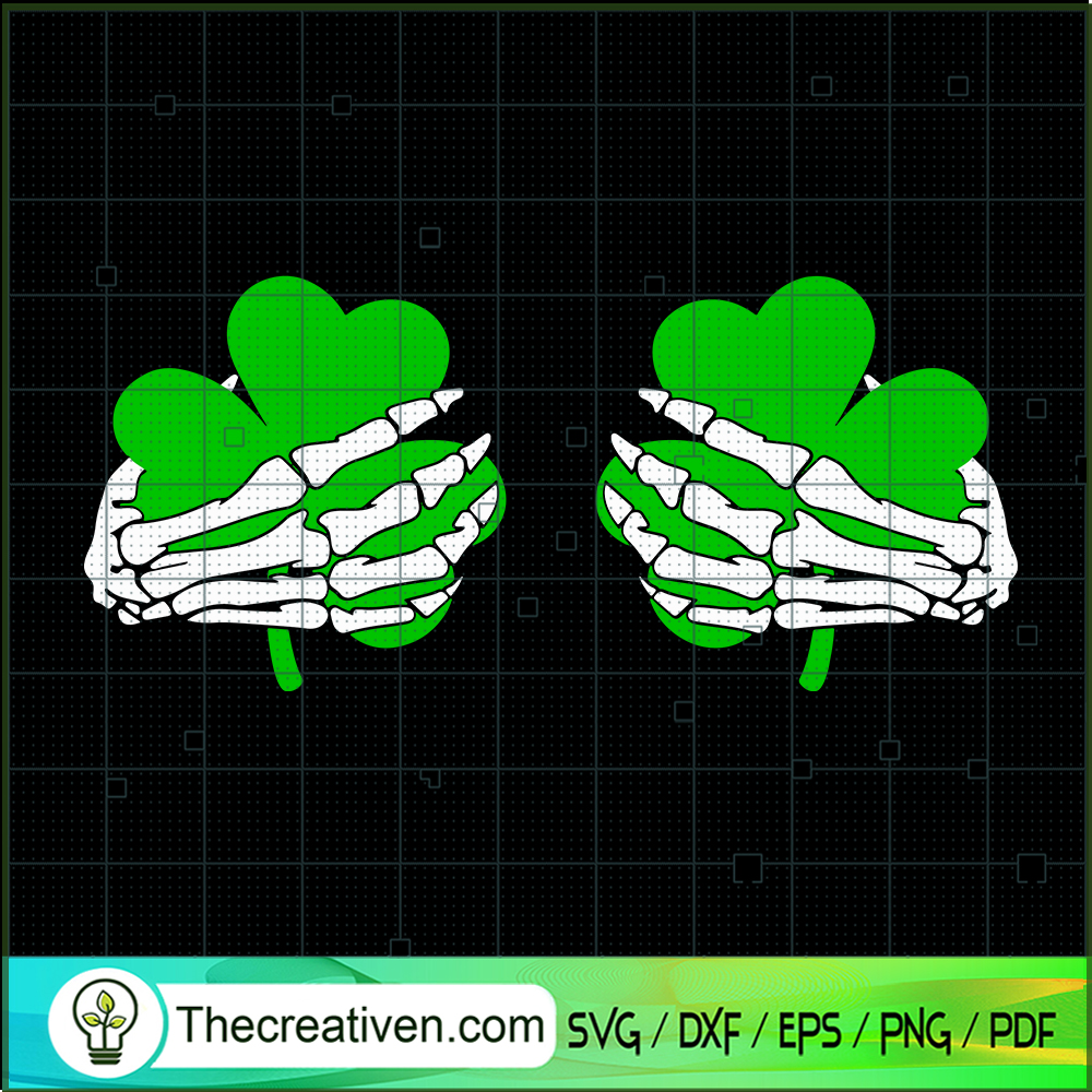 St Patricks Day Skeleton Hands SVG Cut File for Cricut & Silhouette 1 St Patricks Day Skeleton Hands SVG Cut File for Cricut & Silhouette