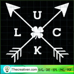 St. Patrick’s Day SVG, Luck With Shamrock SVG, Kids St. Patrick’s SVG