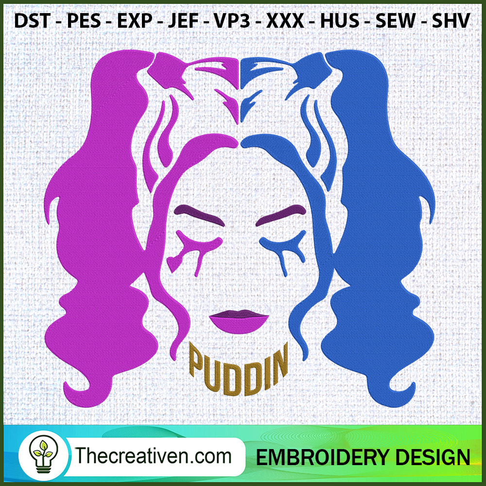 Harley Quinn Colorful Embroi Embroidery Design 1 Harley Quinn Colorful Embroi Embroidery Design