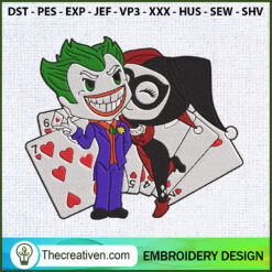 Baby Joker And Harley Quinn  Embroidery Design