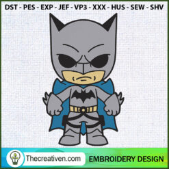 Batman Chibi Embroidery Designs Embroidery Design – Digital Download