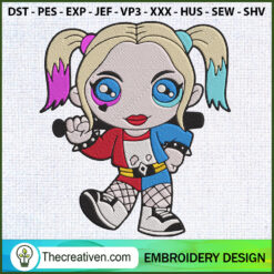 Baby Harley Quinn Embroidery Embroidery Design