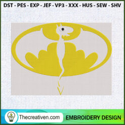 Batman Funny Logo Embroidery Embroidery Design