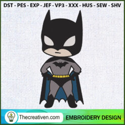 Batman Chibi Cute Embroidery Embroidery Design