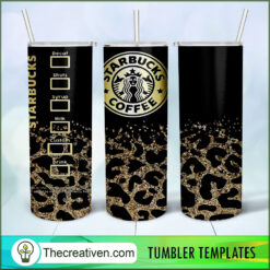 Starbucks Gold Leopard Full Tu Tumbler Wrap Download