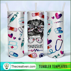 Nurse Life Full Tumbler Wrap Tumbler Wrap – Digital Do Design 80965