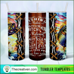 Fishing Rules Practice Catch R Tumbler Wrap Download